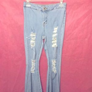 High-Rise Flare Cowgirl Jeans